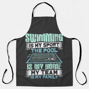Tablier La natation est mon sport La piscine est ma maison