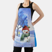 TABLIER LA NEIGE S'AMUSERA EN HIVER (Insitu)