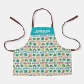 Tablier La Paix de la Caterpillar très affamée Aimer la Te (Recto)