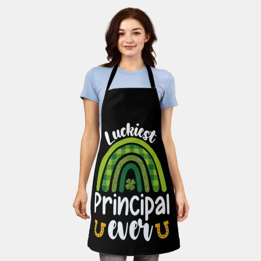 Tablier La plus chanceuse de chaque école St Patrick's Day (Porté)