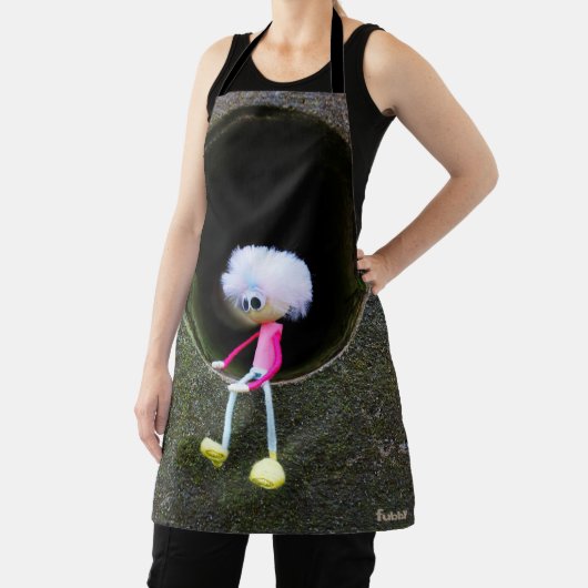 Tablier La poupée de Fubby dans un mur. (Insitu)