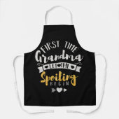 Tablier La Première Fois Que Grand-Mère Laissait Commencer (Recto)