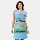Tablier La Princesse Bling Light Turquoise Apron (Porté)