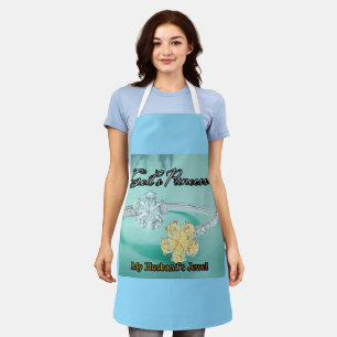 Tablier La Princesse Bling Light Turquoise Apron