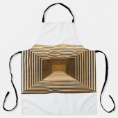 Tablier La pyramide jaune Abstraite comprend en profondeur (Recto)