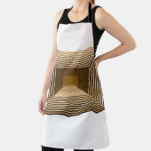 Tablier La pyramide jaune Abstraite comprend en profondeur (Insitu)