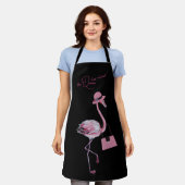 Tablier La Reine A Retraité Classy Chic Flamant rose Rose (Porté)