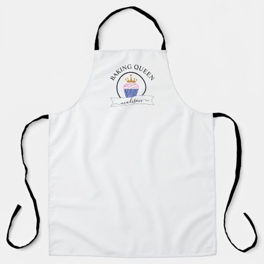 Tablier La reine en train de cuire ! Cupcake (Recto)