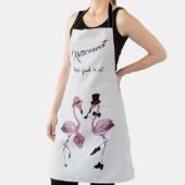 Tablier La retraite nous va bien ! Flamant rose chic et cl (Insitu)