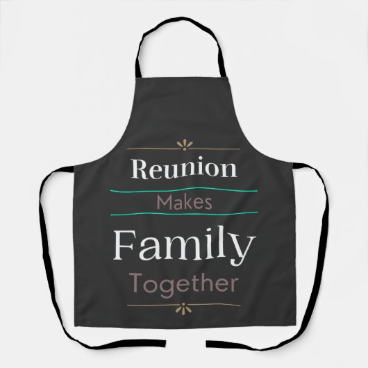 Tablier La Réunion Rassemble La Famille (Recto)