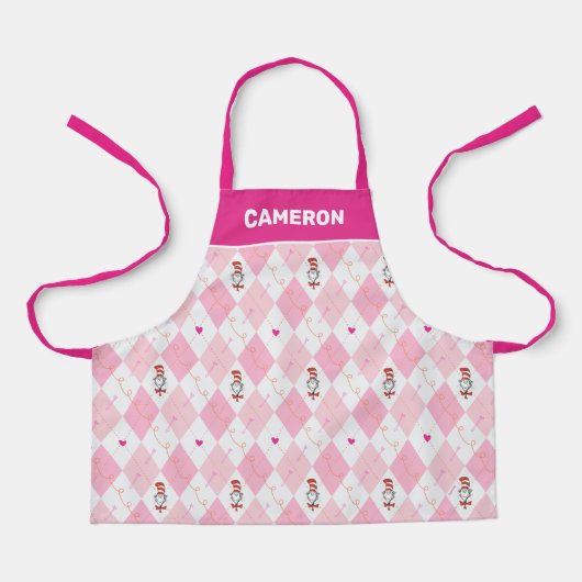 Tablier La Saint-Valentin de Dr. Seuss | Chat Chapeauté à  (Recto)