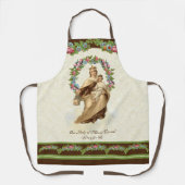 Tablier La Sainte Vierge Marie Le mont Carmel Floral (Recto)