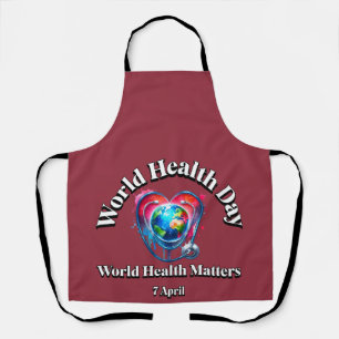 Tablier La Santé Mondiale Compte. Journée mondiale de la s