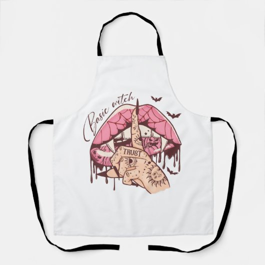 Tablier La sorcière basique d'Halloween (Recto)