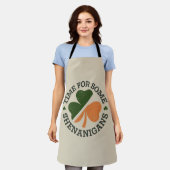 Tablier La St. Patrick's c'est l'heure de quelques bêtises (Porté)