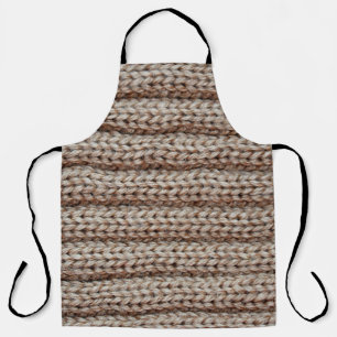 Tablier la texture du tissu uni tricoté, brun