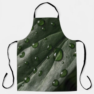 Tablier La texture plante de la feuille laisse tomber l'ea