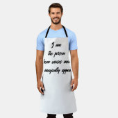 Tablier La typographie sarcastique amusante citation humou (Porté)