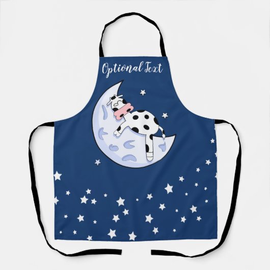Tablier La vache au-dessus de la lune (Recto)