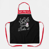 Tablier La vie est ce que vous faites tablier, Personnalis (Recto)