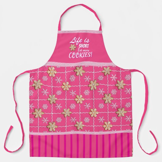 Tablier La vie est courte ! Mangez Plus De Cookies ! Tabli (Recto)