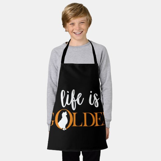 Tablier La vie est dorée (Porté)