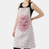 Tablier La vie est meilleure avec les tulipes - Motif (Insitu)