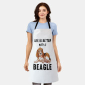 Tablier La vie est meilleure avec un Beagle (Porté)
