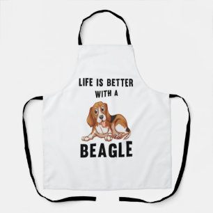 Tablier La vie est meilleure avec un Beagle