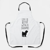 Tablier La Vie Est Meilleure Avec Un Cavapoo (Recto)