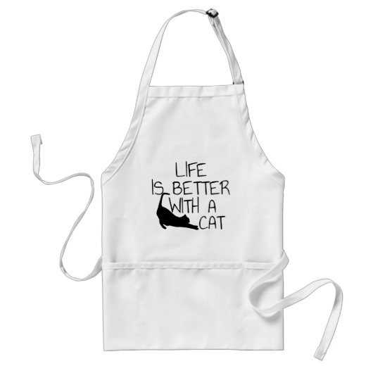 Tablier La Vie Est Meilleure Avec Un Chat (Devant)