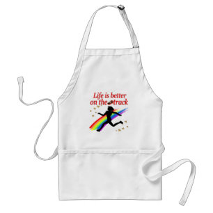 TABLIER LA VIE EST MEILLEURE SUR LA PISTE DE CONCEPTION