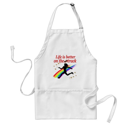 TABLIER LA VIE EST MEILLEURE SUR LA PISTE DE CONCEPTION (Devant)