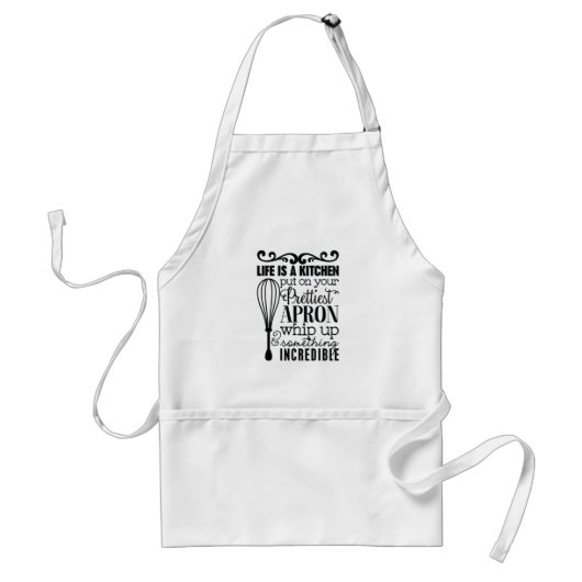 Tablier La vie est une cuisine (Devant)
