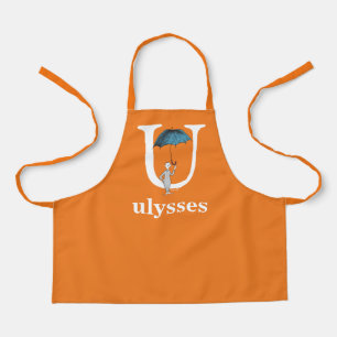 Tablier L'ABC de Dr Seuss : Lettre U - Blanc   Ajoutez vot