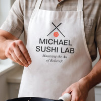 Labo de Sushi Minimaliste avec Baguets et Saumon
