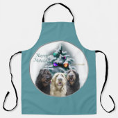 Tablier Labradoodle Cadeaux de Noël (Recto)