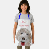 Tablier Labradoodle Chef de Cuisine (Nom Ici) (Insitu)