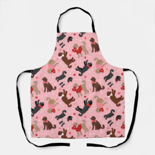 Tablier Labradoodle / Goldendoodle Valentine Motif