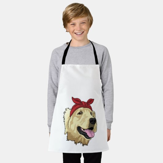 Tablier Labrador avec Bandana (Porté)