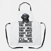 Tablier Labrador Chien Chaque Snack Que Vous Faites (Recto)