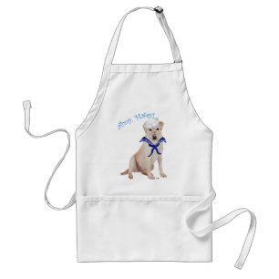 Tablier Labrador jaune marin