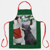Tablier Labrador Retriever Cadeaux de Noël (Recto)