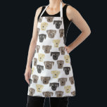 Tablier Labrador Retriever Chien Motif Apron<br><div class="desc">Peinture aquarelle de chiens Labrador Retriever mignons,  parfait pour les amoureux des animaux de compagnie,  les marcheurs de chiens,  les toiletteurs de chiens et les vétérinaires.</div>