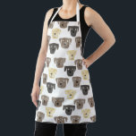 Tablier Labrador Retriever Chien Motif Apron<br><div class="desc">Peinture aquarelle de chiens Labrador Retriever mignons, parfait pour les amoureux des animaux de compagnie, les marcheurs de chiens, les toiletteurs de chiens et les vétérinaires.</div>