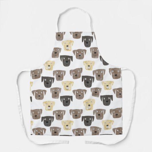 Tablier Labrador Retriever Chien Motif Apron (Recto)