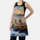 Tablier Labrador Retriever Christmas Boat Holiday (Insitu)