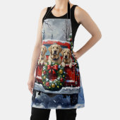 Tablier Labrador Retriever Christmas Red Truck Holiday (Insitu)