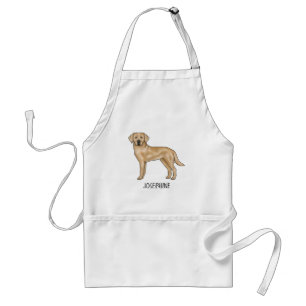 Tablier Labrador Retriever Jaune Chien Lab Mignon Nom Pers