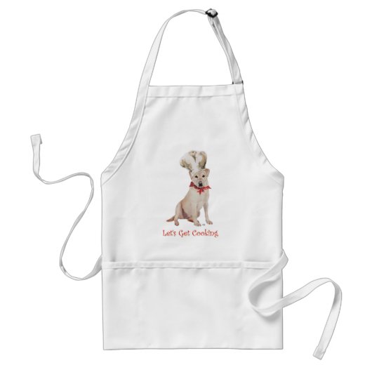 Tablier Labrador Retriever Jaune Cuisine (Devant)